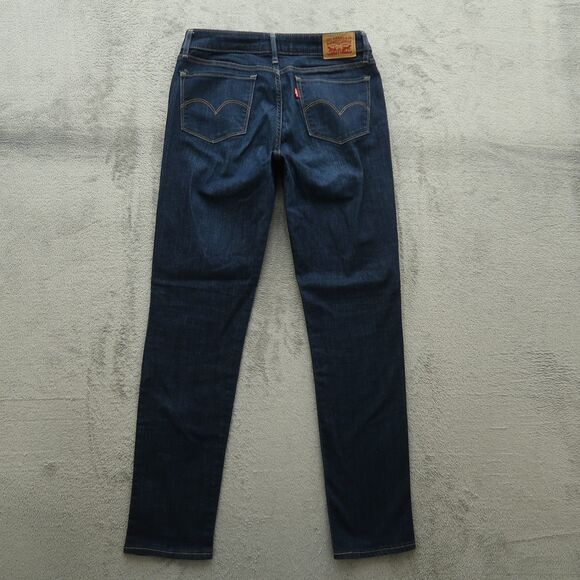 Levi's 712 Jeans Women's Size 29 Blue Mid-Rise Slim Straight Denim 31" Inseam - Picture 12 of 16